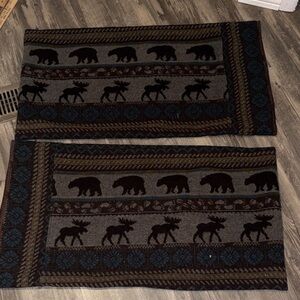 Wooden River set of shams - cabin / western decor
Made in USA of Italian fabric